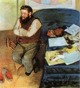 Edgar Degas The Portrait of Martelli France oil painting artist